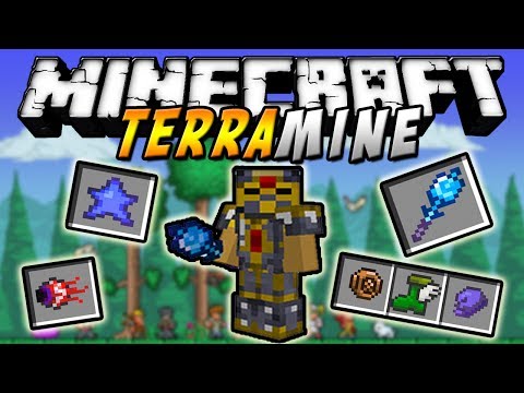 Rabahrex - Minecraft - TerraMine MOD (Terraria Items, Bosses, More Biomes, etc!) - SPANISH TUTORIAL