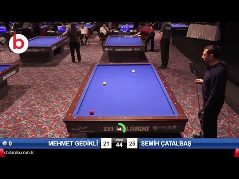 MEHMET GEDİKLİ & SEMİH ÇATALBAŞ Bilardo Maçı - 2019 TÜRKİYE KUPASI 1. ETAP ERKEKLER-4.ÖN ELEME