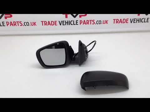Fits Renault Kadjar 2015-2018 Door Wing Mirror Electric Heated Manual Fold With Indicator 7 Pin With Primed Cover Passenger Side video