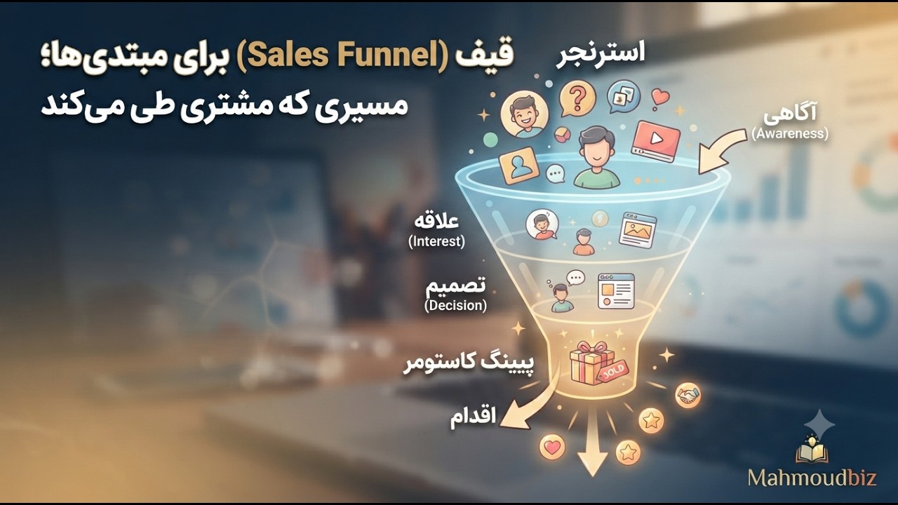 قیف فروش (Sales Funnel) برای مبتدی‌ها؛ مسیریکه مشتری طی می‌کند