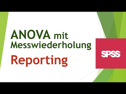 Berichten der Ergebnisse der Einfaktorielle ANOVA mit Messwiederholung in SPSS