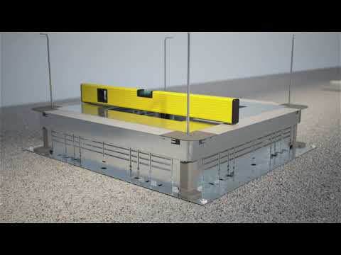 Mounting of Floor boxes in polished screeds – OBO Bettermann