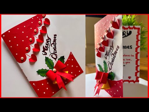Christmas greeting card making ideas / DIY Merry Christmas card 2025 / How to make Christmas card