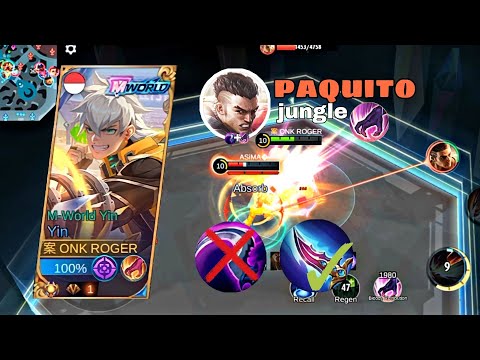 DAHSYATNYA DIMAGE YIN BIKIN PAQUITO KENA MENTAL | BEST BUILD AND EMBLEM | MOBILE LEGEND ~ Yin Z