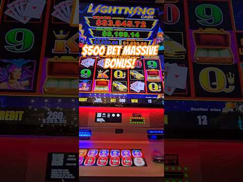 $500 Spin! LARGEST High Stakes Lightning Link Jackpot In YouTube History! #gambling  #slots