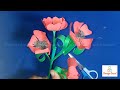 How To Make An Noyontara Flower With Leaf Using Color Paper Fawziya Amzad