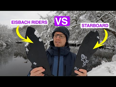 Test Eisbach Riders Sustainable SUP Touring Fin & compare Starboard Touring Fin. Paddle boarding