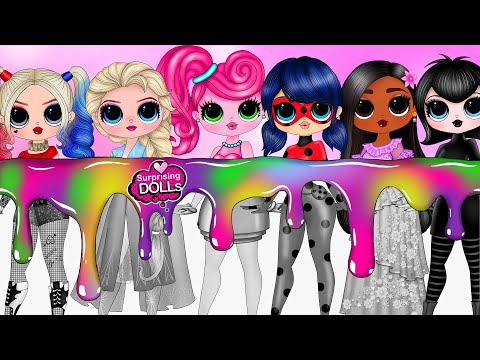 Encanto, Mommy Long Legs, Ladybug, Harley Quinn, Mavis Colors Switch Up - DIY Paper Dolls & Crafts