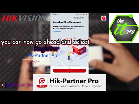 How to register your Hik-Partner Pro App