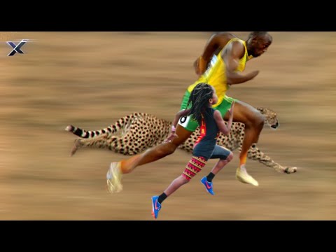 Fastest Man vs Fastest Kid Vs Fastest Cheetah (Race)