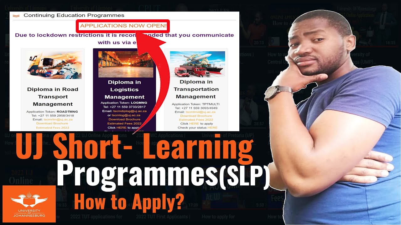 How to apply for Short courses at UJ // How to apply for bridging courses at UJ // UJ CEP Programmes