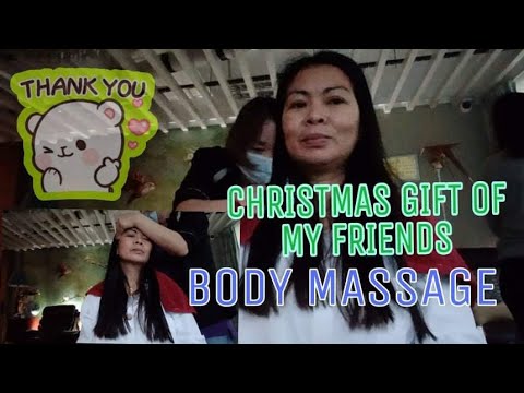 MASSAGEM CORPORAL RELAXANTE || MASSAGEM DE PÉS DO GAO || PRESENTE DE NATAL DOS MEUS AMIGOS || MUITO OBRIGADO!