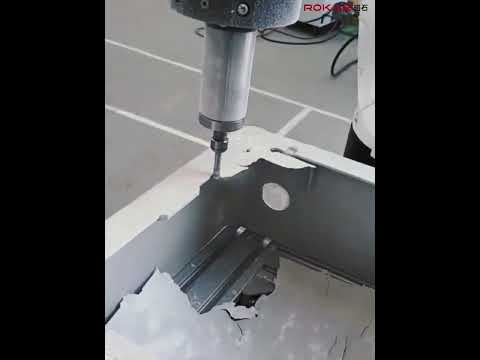 ROKAE XB7 Robot for PVC Enclosure Deburring #shorts #robot #industrial #deburring #automation
