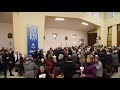 PROCESSIONE MADONNA DI LOURDES CON I FLAMBEAUX INTERNO CHIESA SAN PIO X IGLESIAS 2020