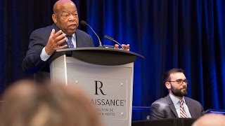 Congressman John Lewis, Andrew Aydin on &#39;March&#39; | SLJ Summit 2016