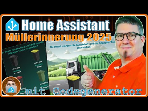 ♻️GENIAL! 🗑️Abfallkalender in Home Assistant 2025, mit Waste Collection Schedule und Codegenerator!