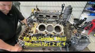 Kia/Hyundai  V6 Head Removal. Part 2 of 4. Intake Manifold, Coils and Rocker Covers.