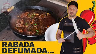 Como fazer uma deliciosa rabada defumada no pit smoker e fogo de lenha