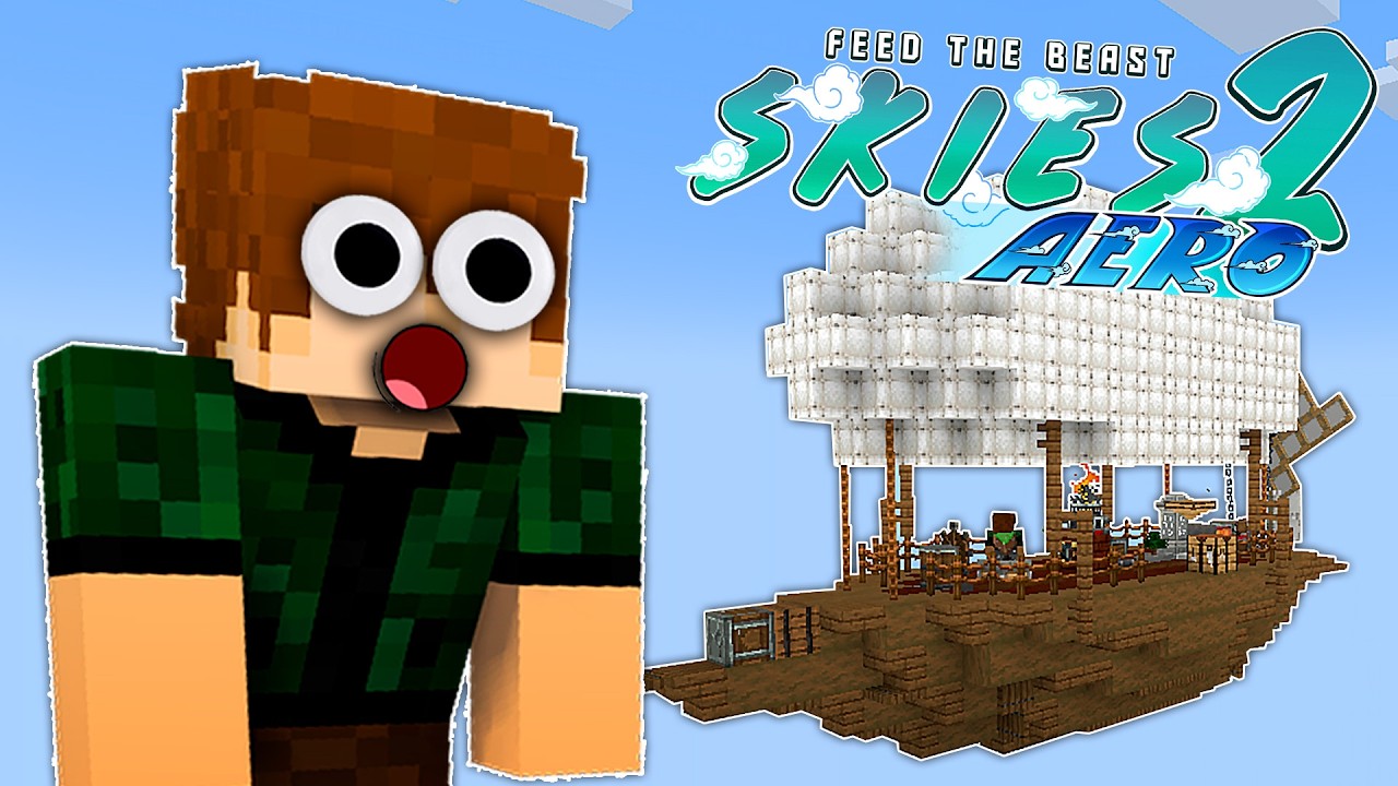 MODPACK BASEADO no CREATE:AERONAUTICS!!!! - Minecraft FTB Skies 2 Aero E01 (1.20.1)
