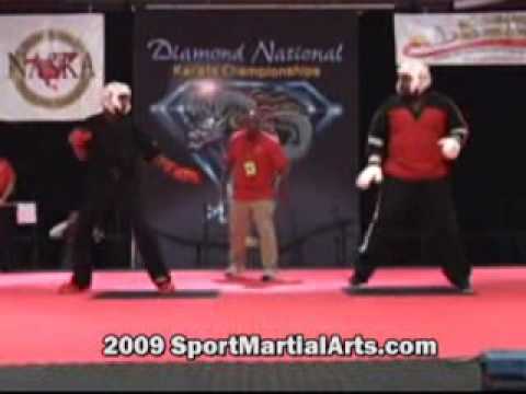 Deandre Walker vs James Floyd - Men's team sparring - 2009 Diamond Nationals