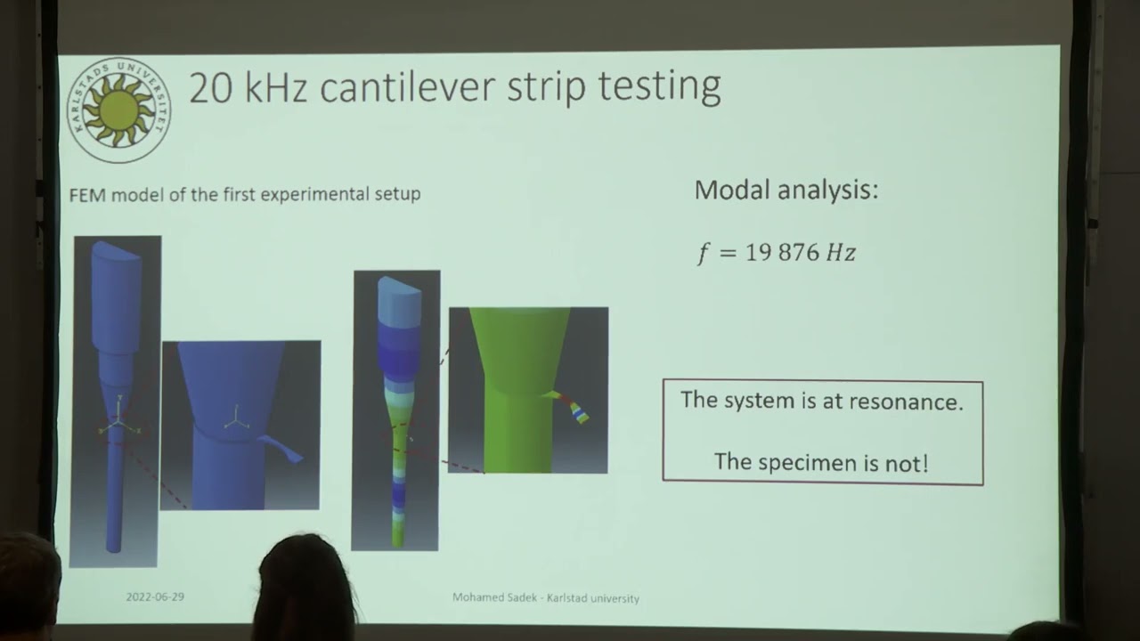 A bending fatigue test method for strip specimens using a 20 kHz ultrasound fatigue testing system