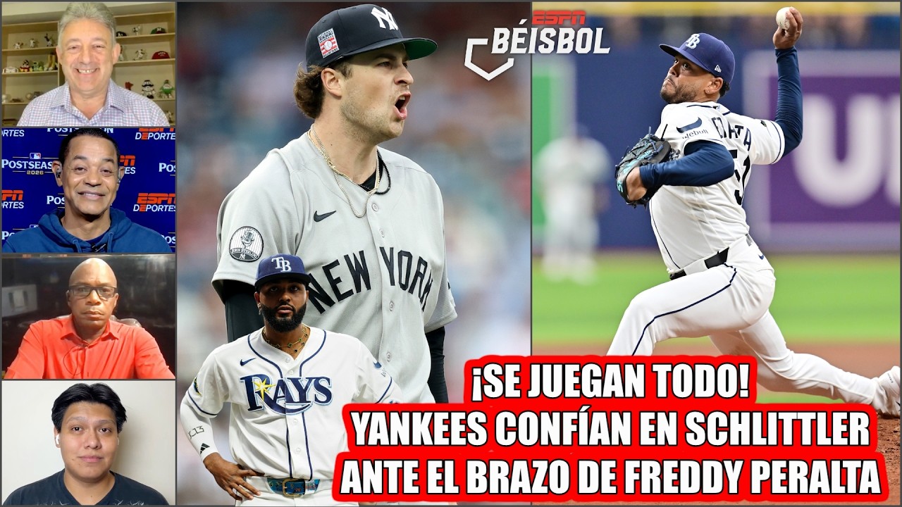 YANKEES se JUEGAN LA VIDA con SCHLITTLER vs FREDDY PERALTA y RAYS en el JUEGO 2 | ESPN Beisbol