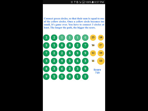 Math Sum Circles Video