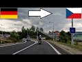 Germany Czech Republic Crossing The Border By Car