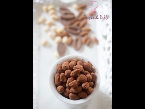 Amandes au chocolat, Chocolate coated almond, لوز ملبس بالشوكولاتة
