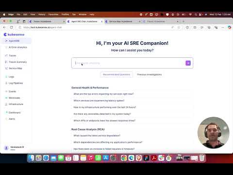 KubeSense's AgentSRE / AI SRE Capabilities