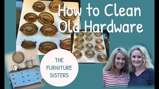 How to clean old furniture hardware on the stove