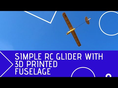 Simple RC Glider with 3D printed fuselage