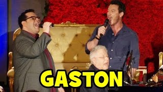 Luke Evans &amp; Josh Gad Sing &quot;GASTON&quot; Live at Beauty and the Beast Press Conference
