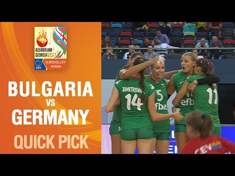 Hristina Ruseva's middle attack in matchup with Germany | EUROVOLLEY AZERBAIJAN AND GEORGIA 2017