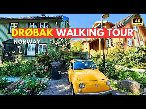 Drøbak walking historic city center - Day Trip from Oslo Norway #Drobak #Norway