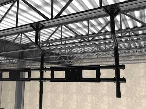 Wize ceiling videowall mounts - installation video