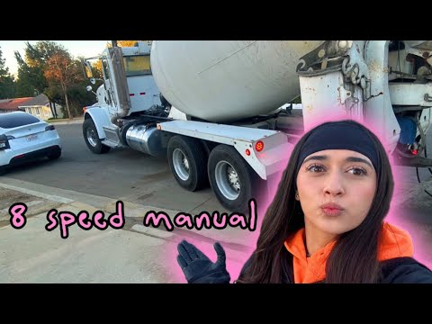 Girl VS Her 8 Speed Manual Concrete Mixer Truck POV