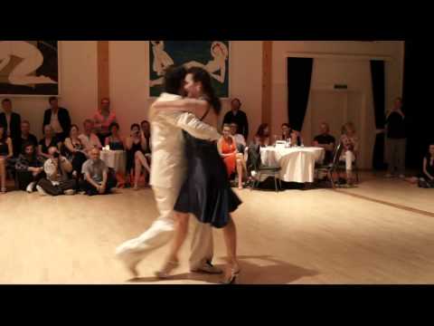  Diego Riemer  and  Maria Belen Giachello  are  dancing  to  a  milonga  in  2012