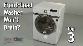 Washer Won't Drain — Washing Machine Troubleshooting