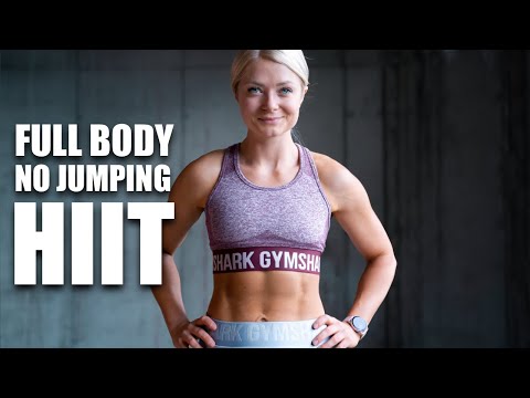 INTENSE NO JUMPING FULL BODY HIIT WORKOUT (Dumbbells or Water Bottles) - Apartment Friendly