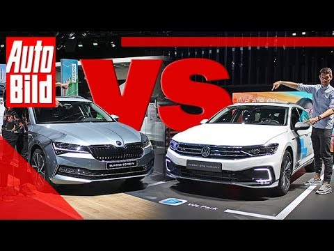 VW Passat vs. Skoda Superb Facelift (2019): Car - Comparison - Estate - Test