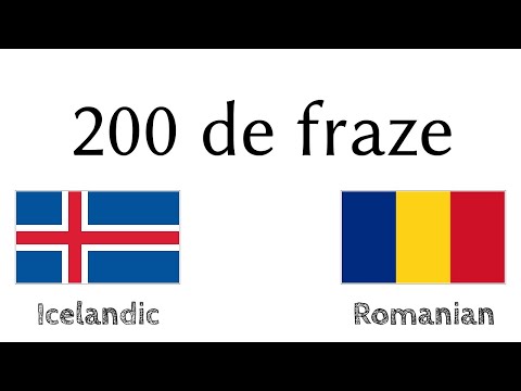 200 de fraze - Islandeză - Română