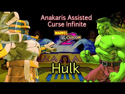Marvel vs Capcom 2 (MVC2): Anakaris Assisted Curse Infinite (Loop) w/ Hulk - Curse#34