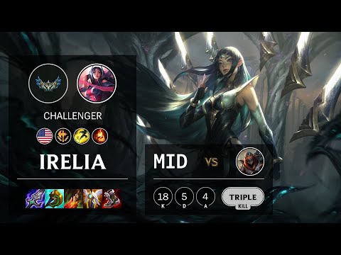 Irelia Mid vs Zed - NA Challenger Patch 12.5