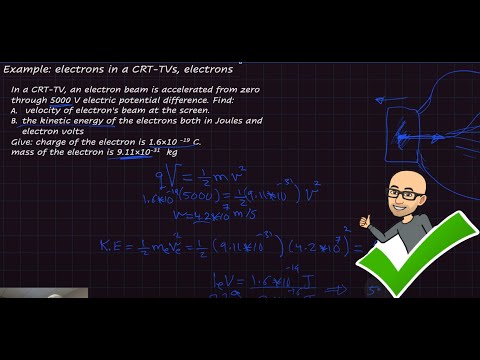 How to calculate the speed of electrons accelerated through a potential difference