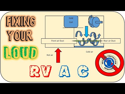 Make your RV A/C Better - Stronger - Faster!   CHEAP and EFFECTIVE!  (RV AC Airflow and Noise Mod)