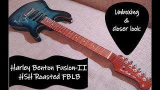 Video thumbnail for Stainless steel frets and roasted neck for 333€ | Harley Benton Fusion II HSH roasted  FBLB by Grzesiek Kulpa