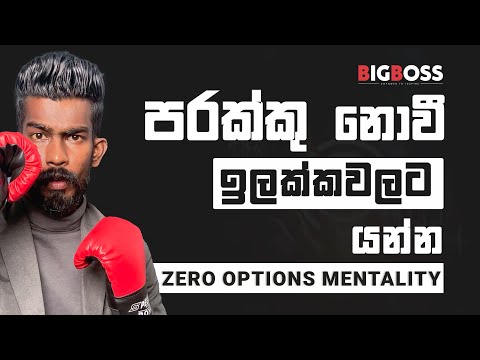 පරක්කු නොවී ඉලක්කවලට යන්නේ කොහොමද? - Zero Options Mentality | By Big Boss