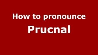 How to pronounce Prucnal