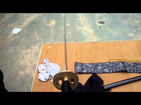 Nodachi blade bend test